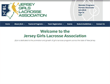 Tablet Screenshot of jerseygirlslacrosse.com